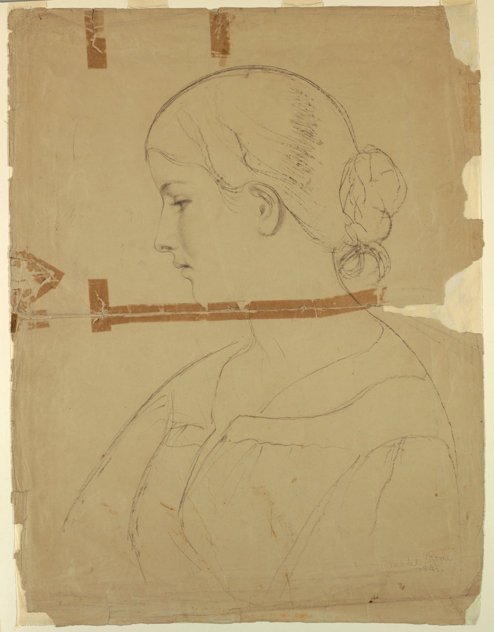 Bust of a Model, Rome by Daniel Huntington