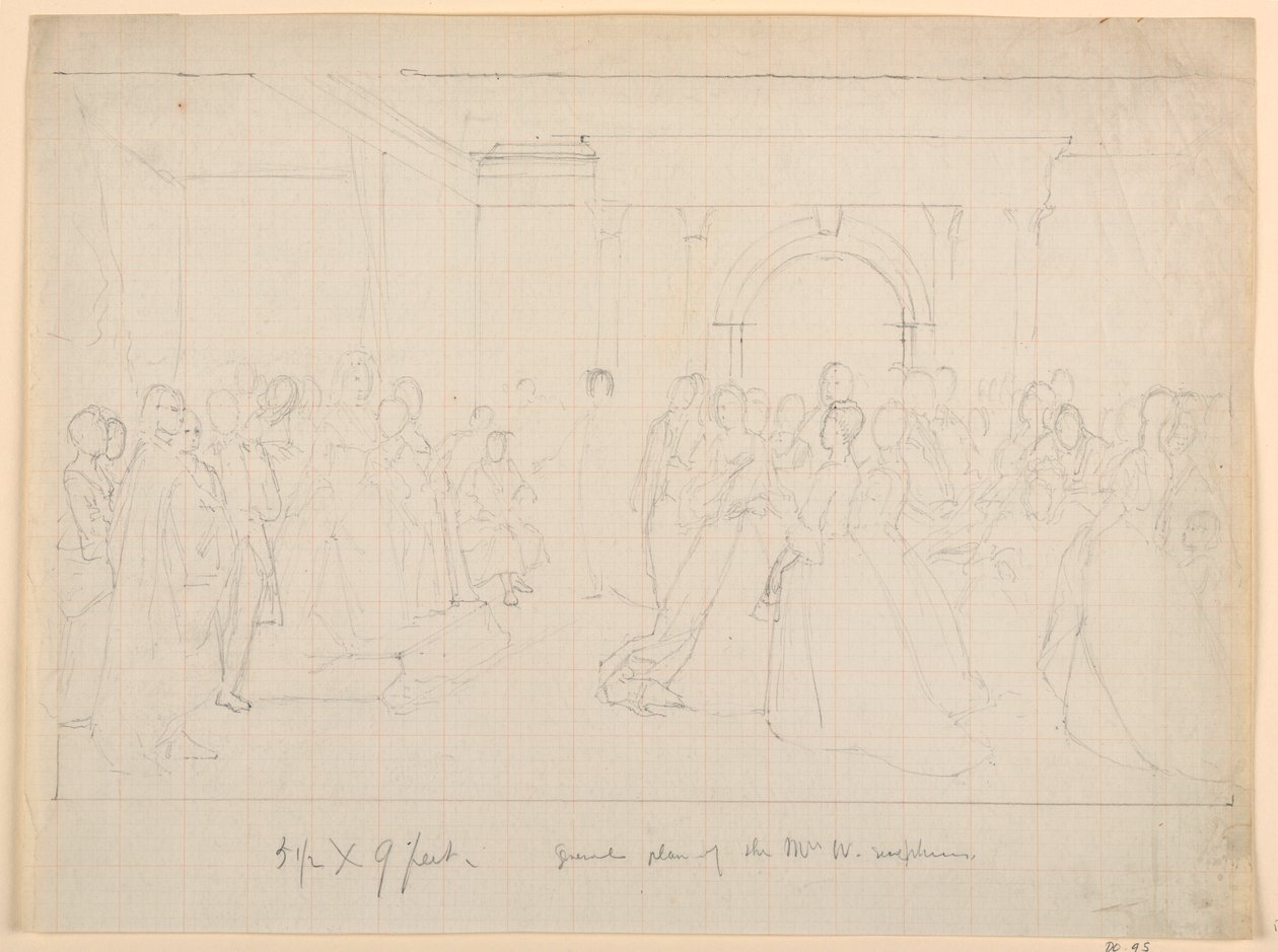 General Plan for "Martha Washington Reception", 1860 by Daniel Huntington