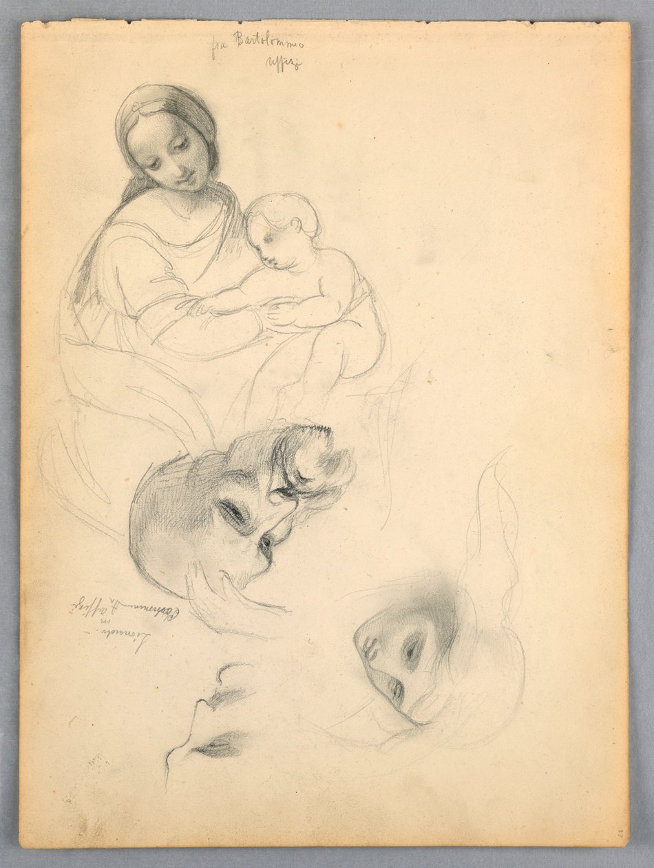 Madonna and Child after F, October 1844 by Daniel Huntington