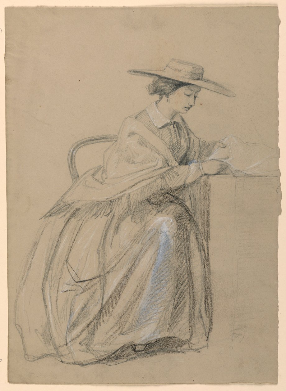 Mrs. Sheppard Gandy Seated, 1859 by Daniel Huntington