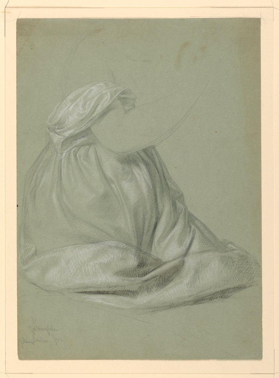 Study for "A Magdalen", November 19, 1852 by Daniel Huntington