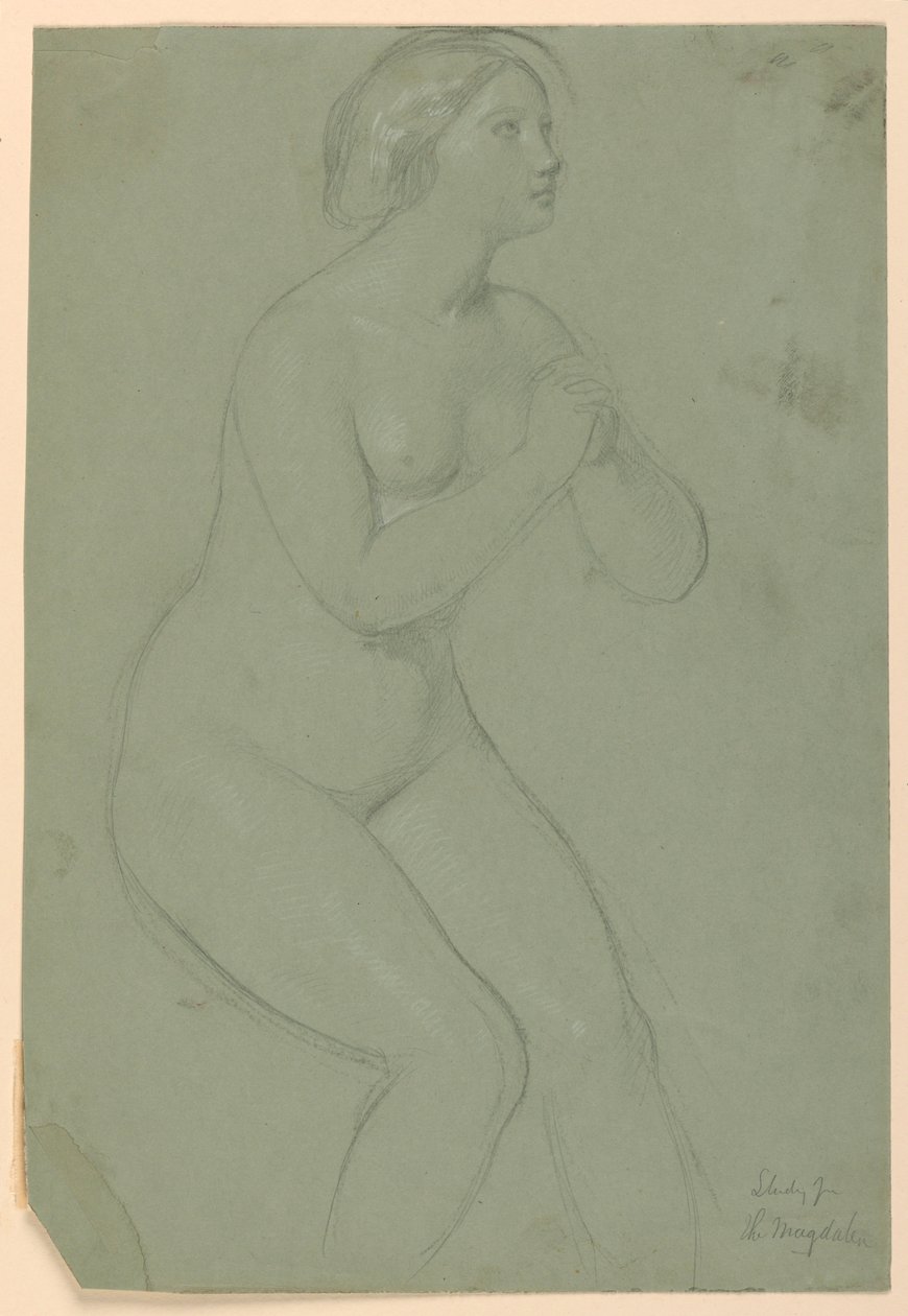 Study for "A Magdalen", 1852 by Daniel Huntington