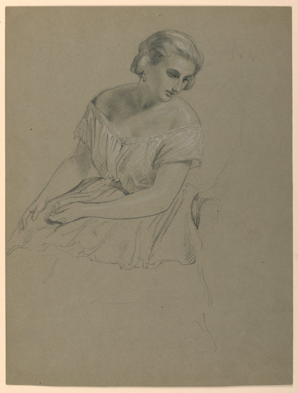 Study for "Martha Washington Reception", 1860 by Daniel Huntington
