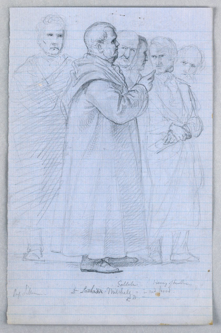 Study for "Scientific Group", 1858 by Daniel Huntington