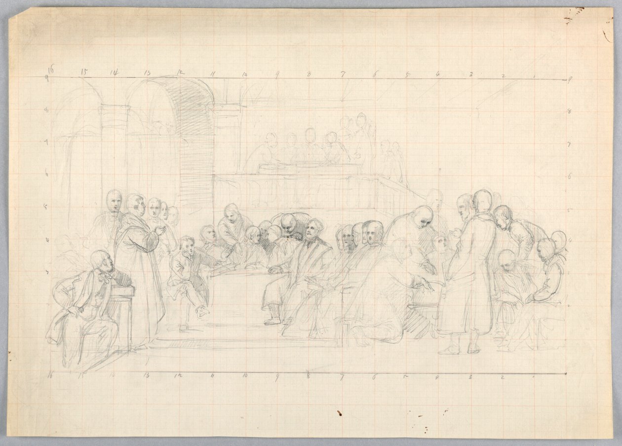 Study for "Scientific Group", 1858 by Daniel Huntington