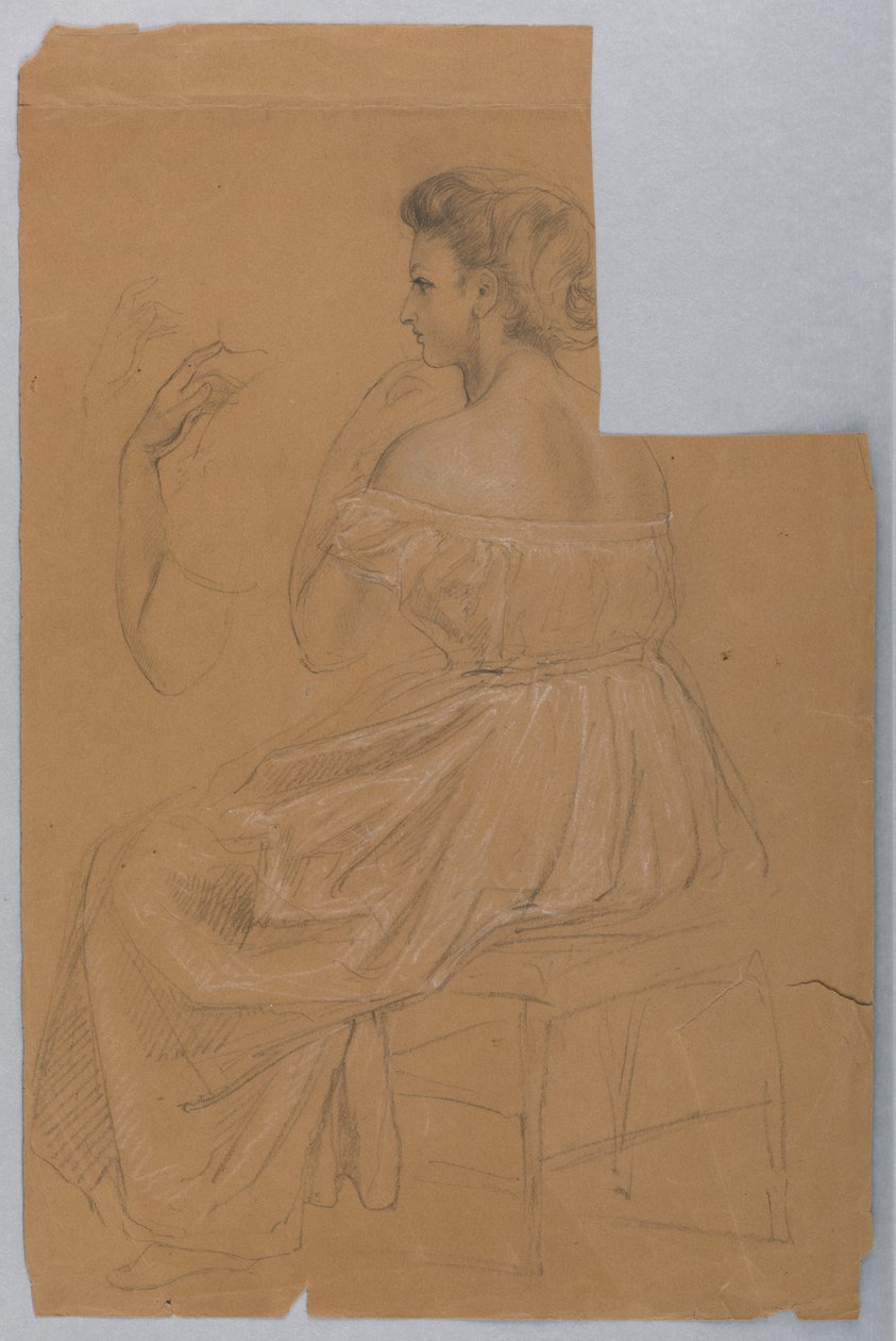 Study for "Titian Showing", 1872 by Daniel Huntington