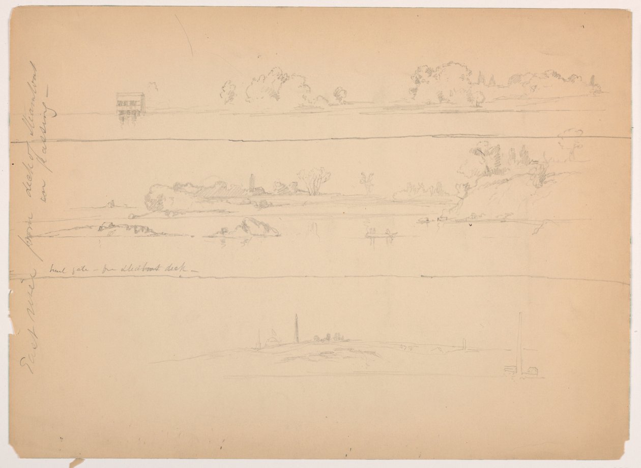 East River from Deck of Steamboat by Daniel Huntington