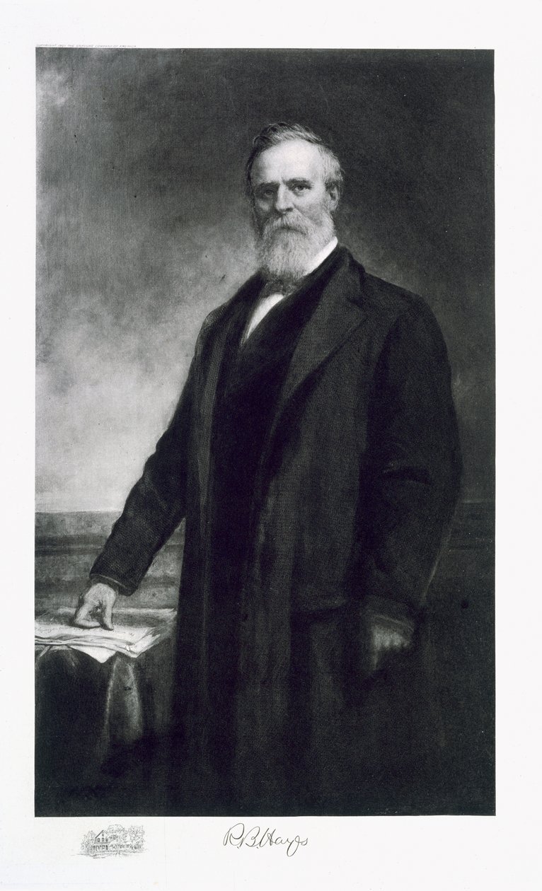 Rutherford B. Hayes, 19th President of the United States of America, pub. 1901 by Daniel Huntington