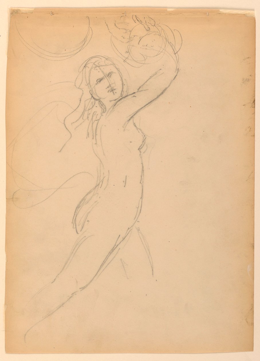 Sketch for a Bacchante by Daniel Huntington