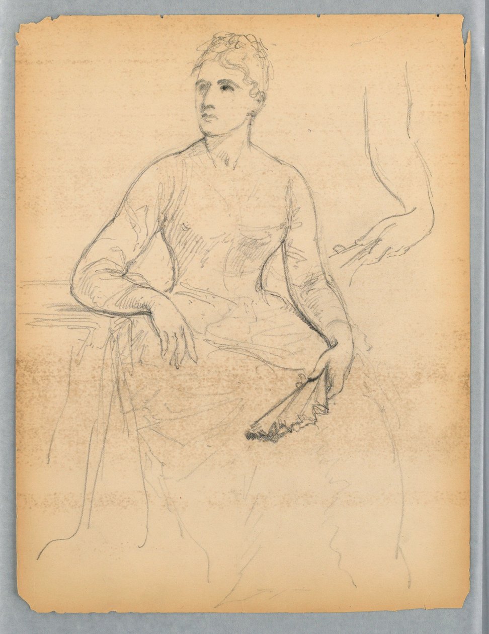 Sketch for a Portrait of a Seated Woman by Daniel Huntington