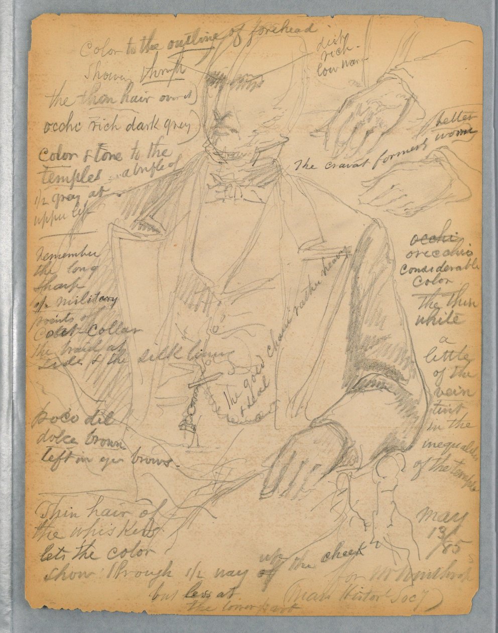 Study for Portrait of Mr. Winthrop by Daniel Huntington