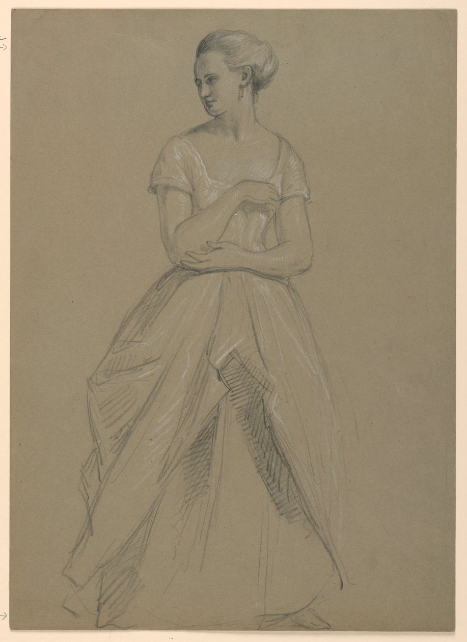 Study of Mrs. Bingham for "The Republican Court" (Lady Washington