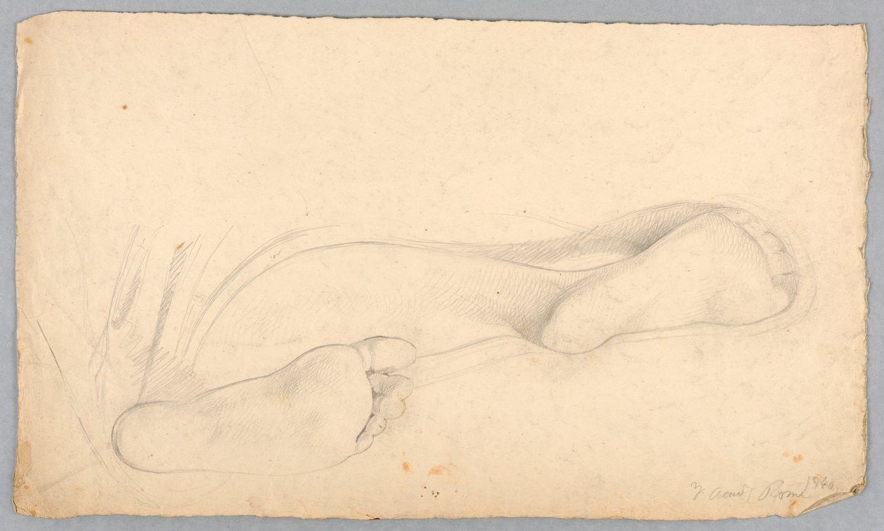 Study of the Feet of a Reclining Woman by Daniel Huntington