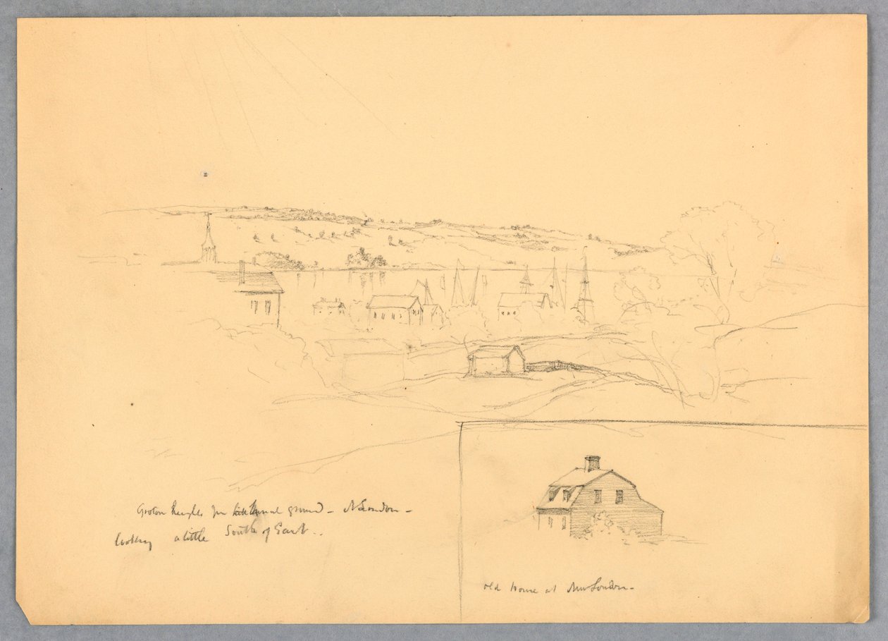 View of Groton Heights from New London by Daniel Huntington
