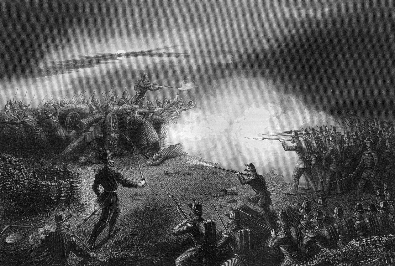 Attack and Repulse of the Russians, Before Sebastopol, Crimean War, 1857 by Daniel John Pound