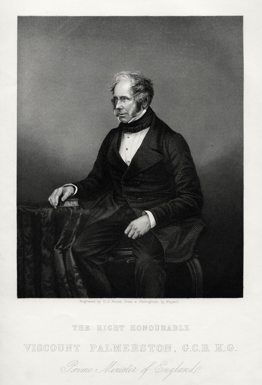 Henry John Temple, 3rd Viscount Palmerston, British Statesman, c1880 by Daniel John Pound