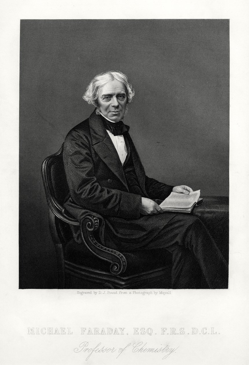 Michael Faraday, British scientist, c1880 by Daniel John Pound