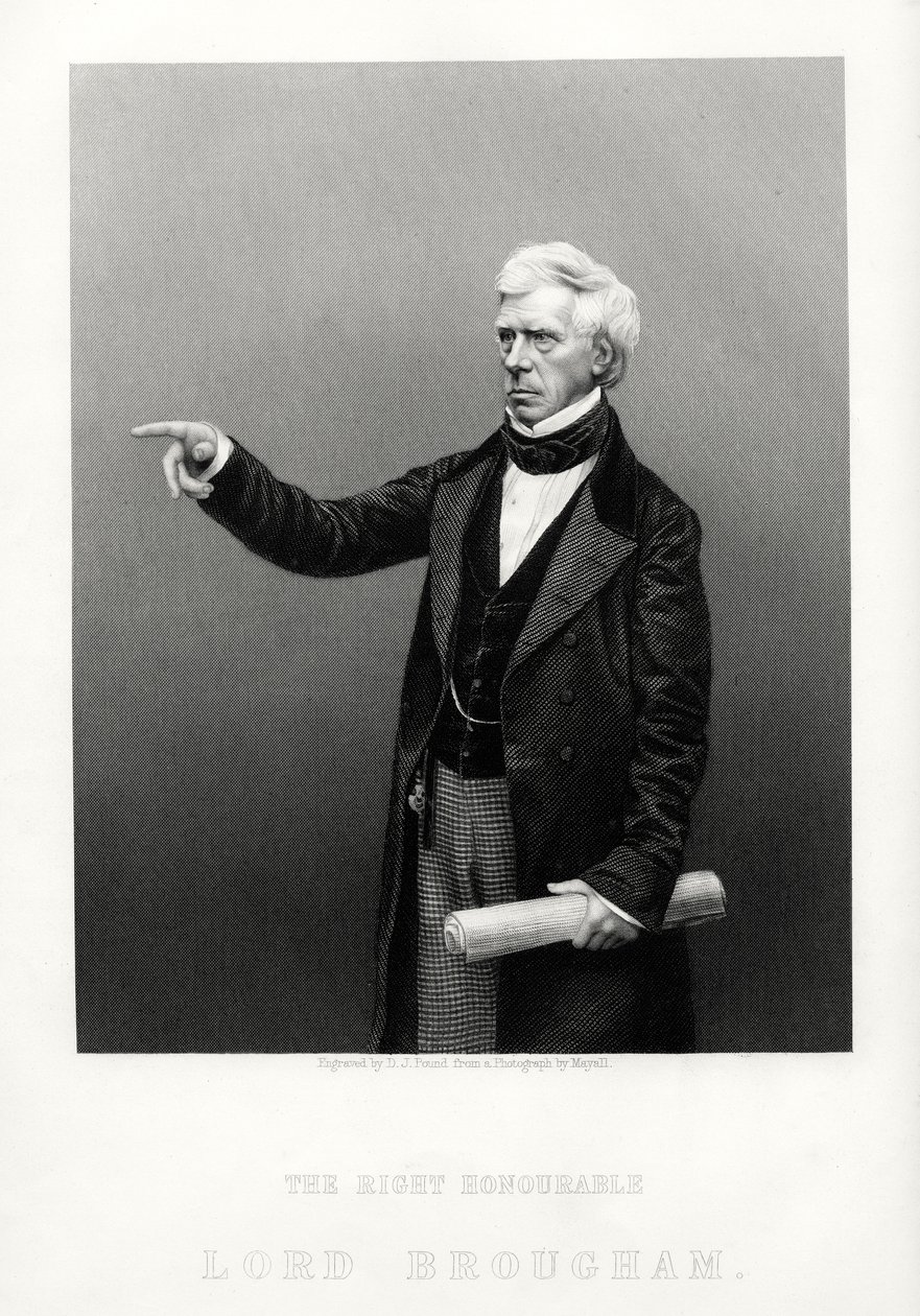 The Right Honourable Henry Brougham, Lord High Chancellor of Great Britain by Daniel John Pound