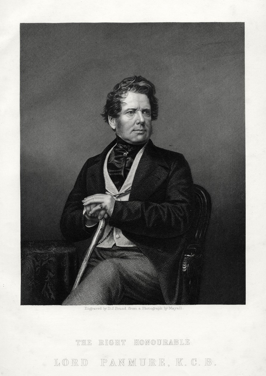 William Maule, 1st Earl of Panmure, soldier and politician, c1880 by Daniel John Pound