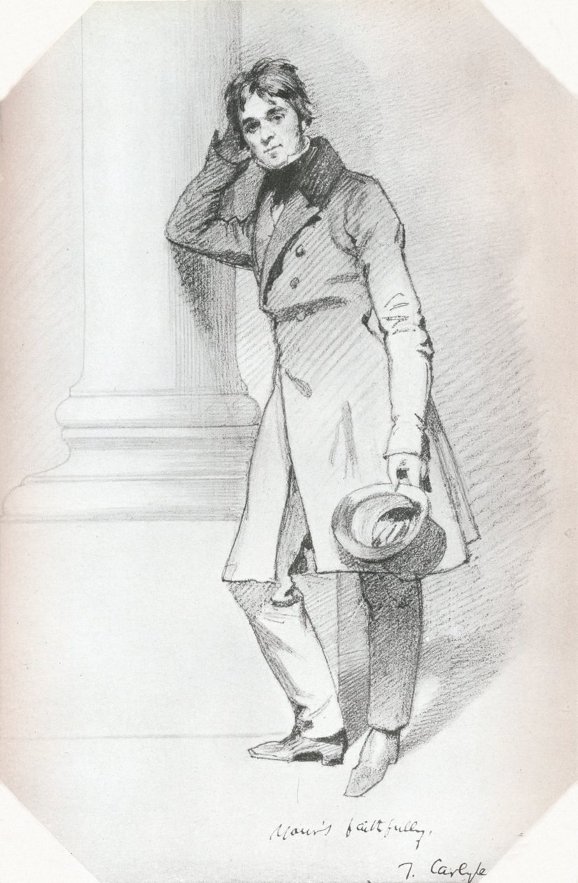 Portrait of Thomas Carlyle, Historian and Philosopher by Daniel Maclise