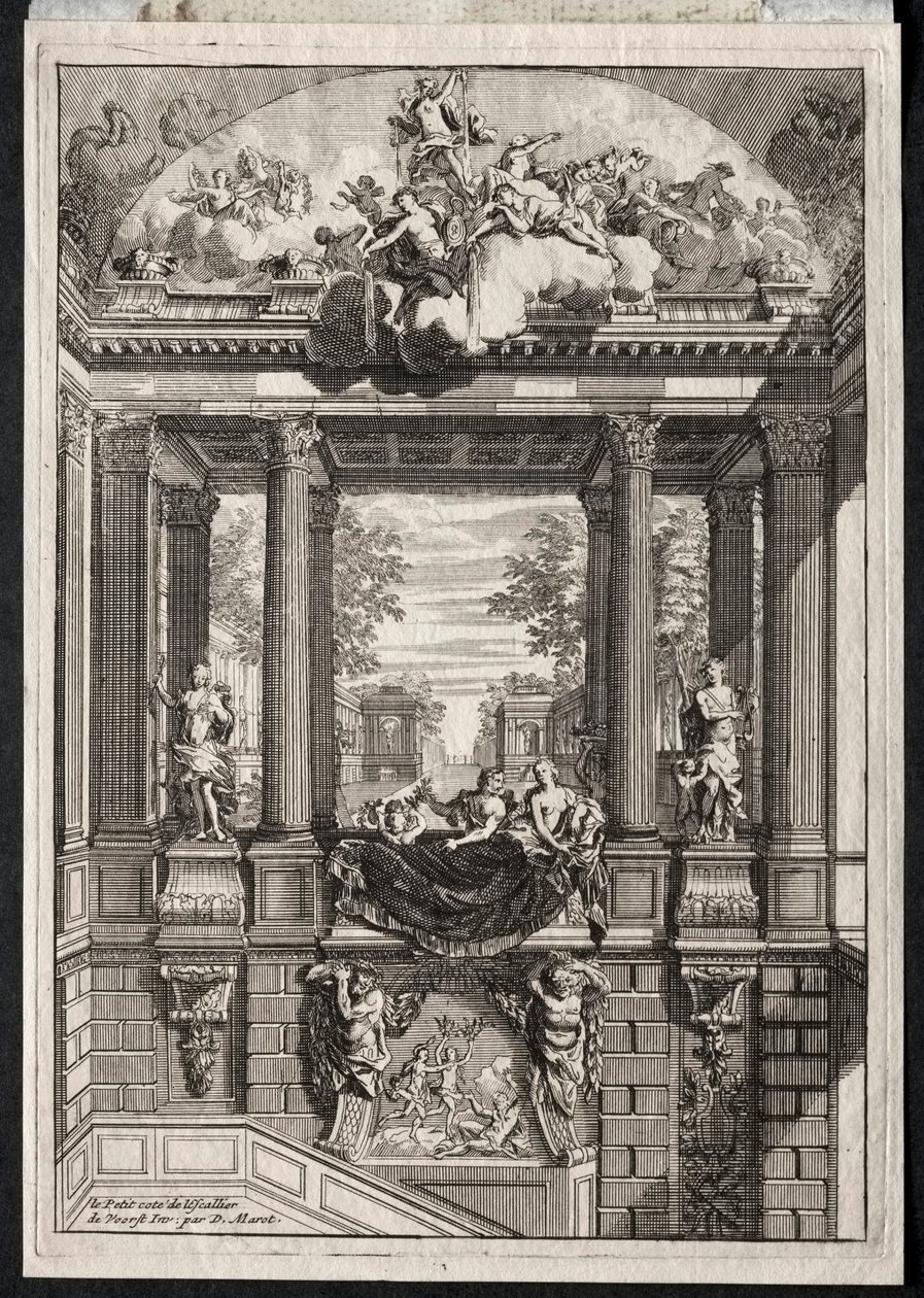 Staircase at the Palace of Voorst in Holland by Daniel Marot