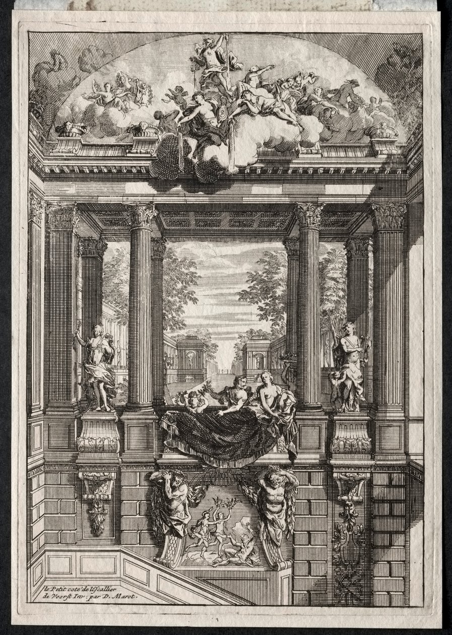 Staircase at the Palace of Voorst in Holland by Daniel Marot