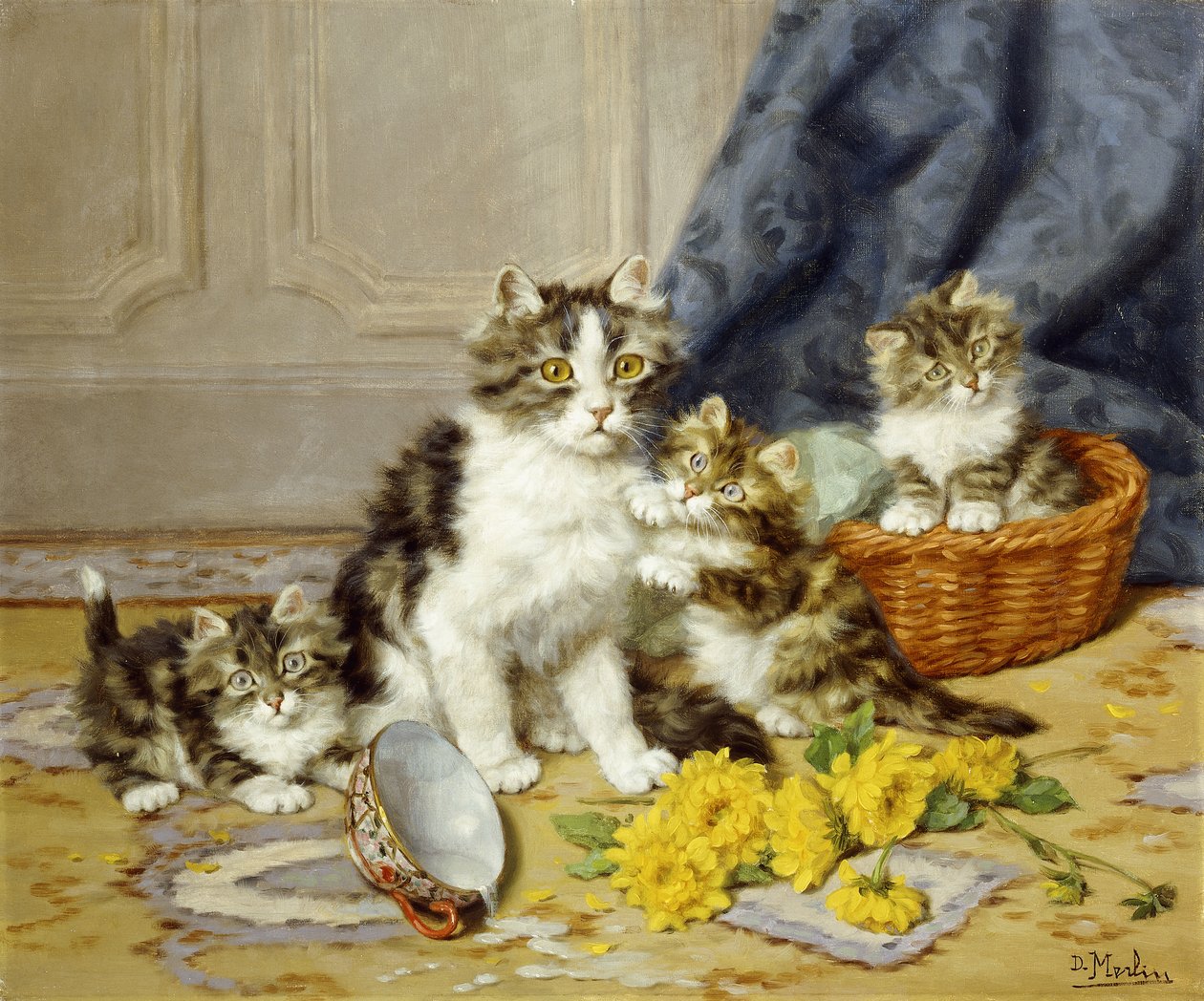 Playful Kittens by Daniel Merlin