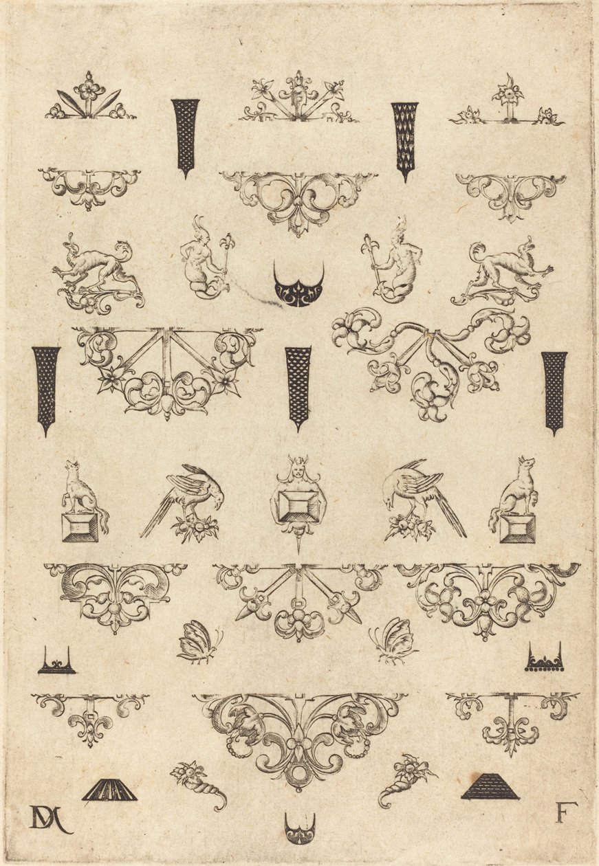 Eleven Different Studs and Twenty-Three Ornaments by Daniel Mignot
