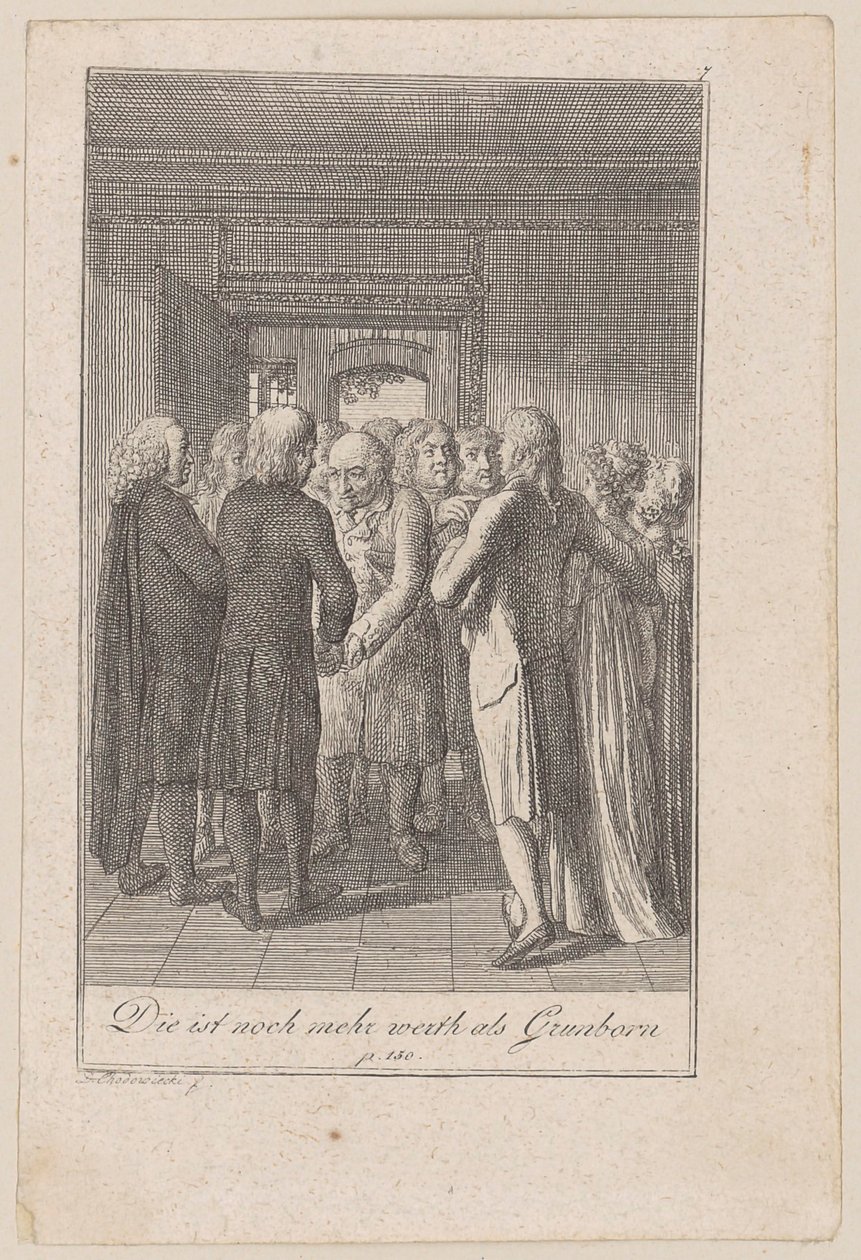 Representatives of the Community Thank Sembach for Wanting to Stay, Plate 7 of the Series 