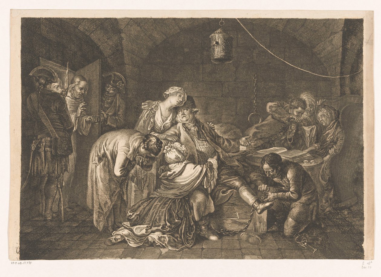Farewell of Jean Calas in Prison by Daniel Nikolaus Chodowiecki