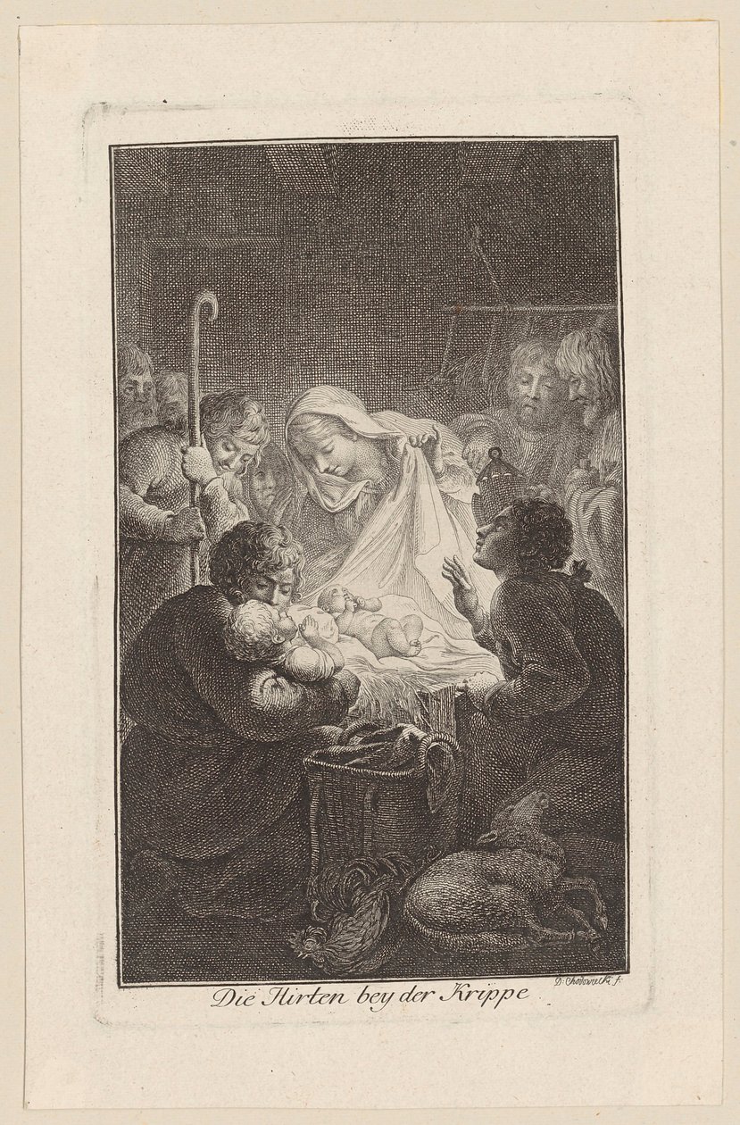 Adoration of the Shepherds by Daniel Nikolaus Chodowiecki