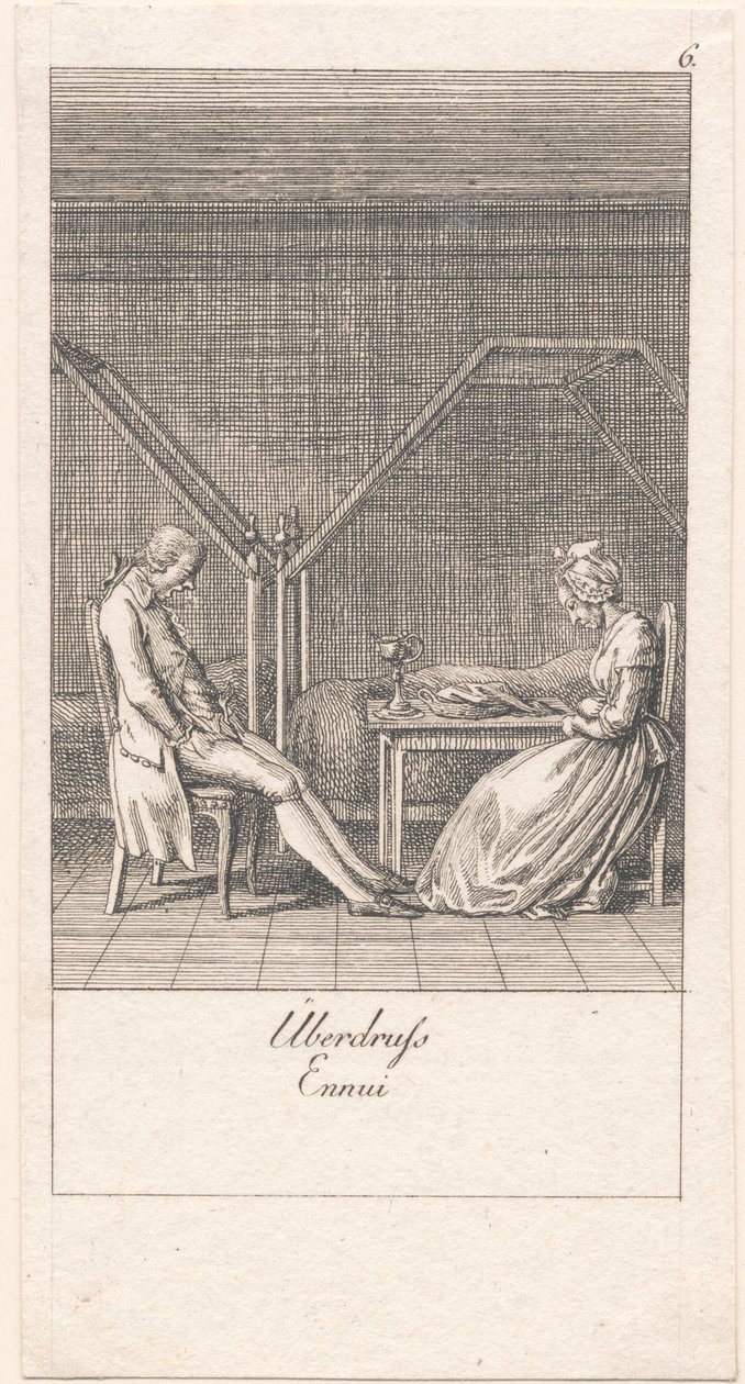 Reasons for Marriage and Their Consequences. Plate 6 by Daniel Nikolaus Chodowiecki
