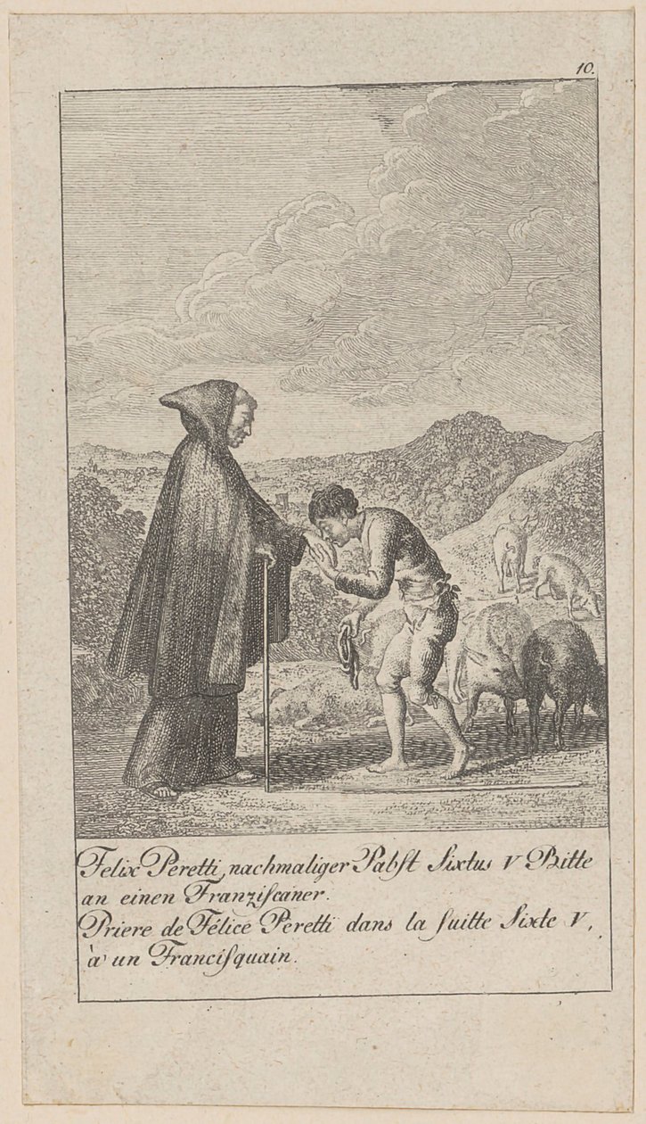 Plate 10 from the series “Medieval and Modern History” by Daniel Nikolaus Chodowiecki