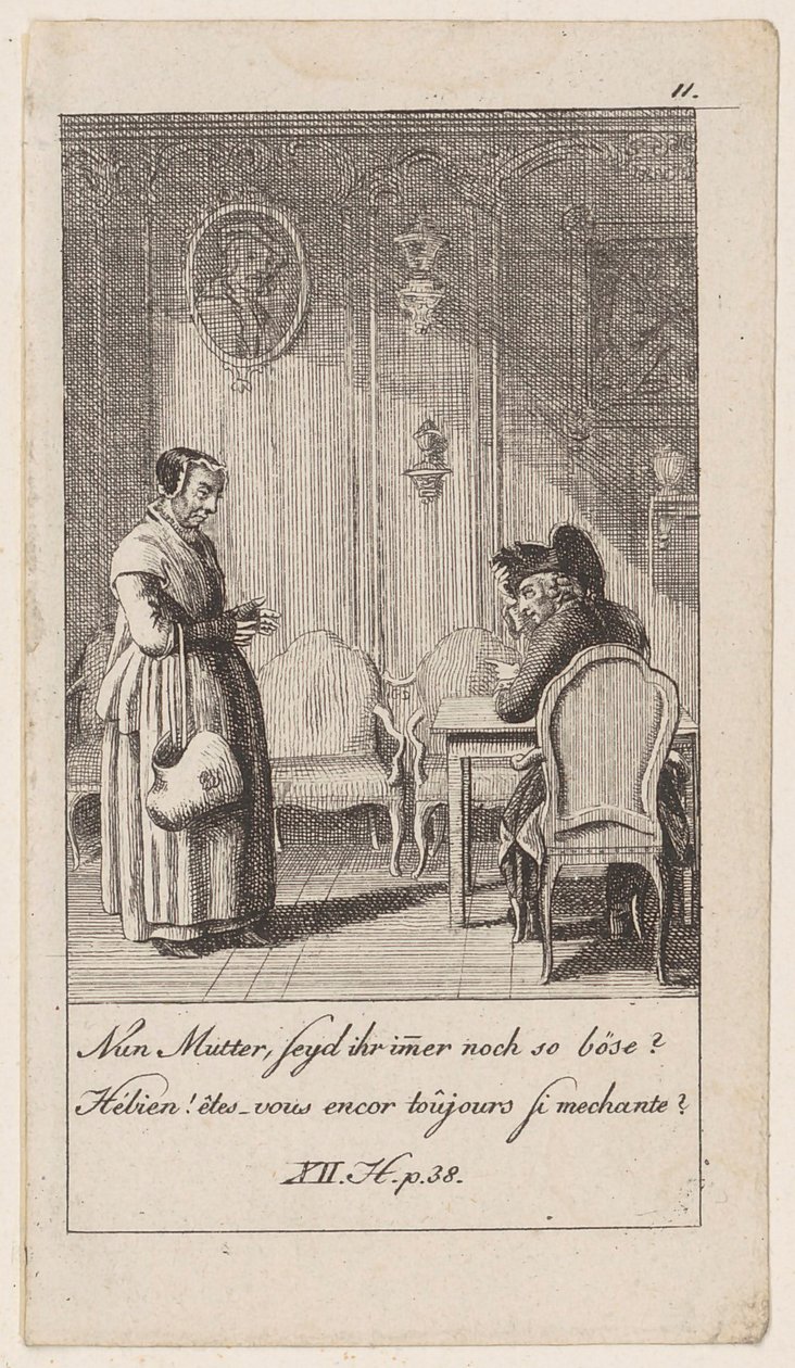 Sheet 11 for “Anecdotes and Character Traits of Frederick II, King of Prussia” by Daniel Nikolaus Chodowiecki