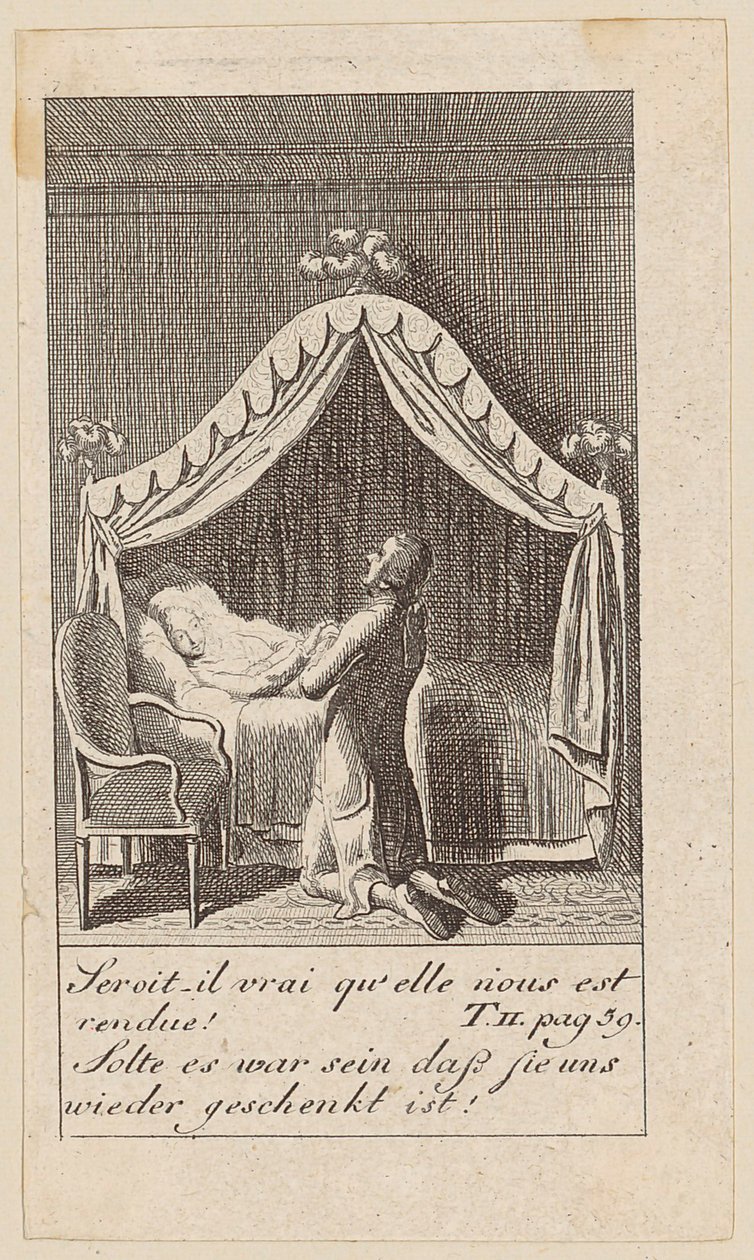 Sheet 7 to "Karoline von Lichtfield" by Daniel Nikolaus Chodowiecki