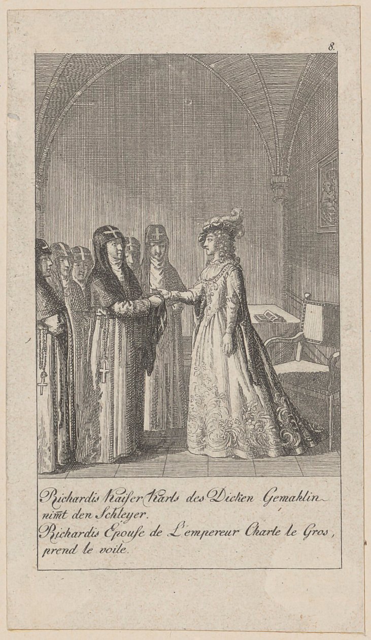 Sheet 8 of the Series "Middle and Modern History" by Daniel Nikolaus Chodowiecki