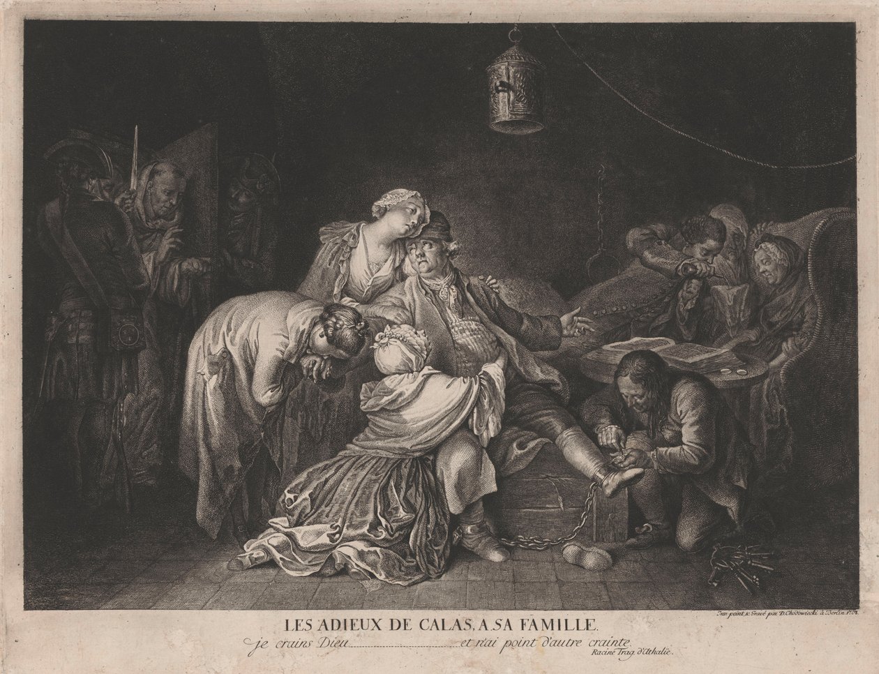 The Farewell of Calas to His Family by Daniel Nikolaus Chodowiecki