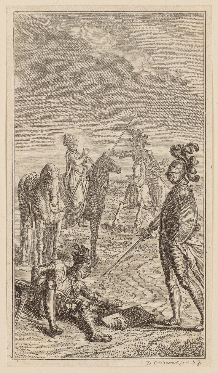Abduction or Knight Karl von Eichenhorst and Miss Gertrude von Hochburg, Page from the First Edition of 