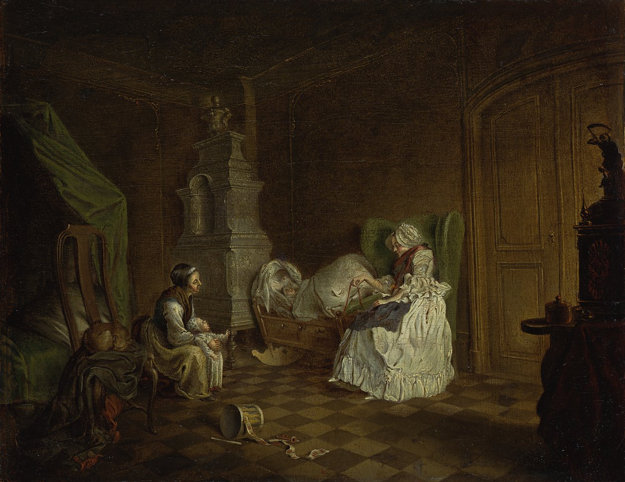 Family Scene by Daniel Nikolaus Chodowiecki