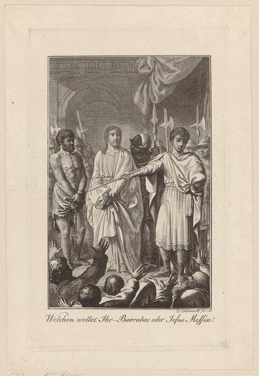 Jesus and Barabbas before Pilate by Daniel Nikolaus Chodowiecki