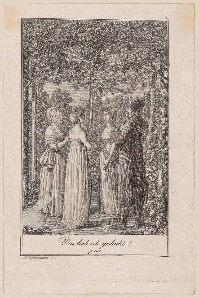 Lottchen Visits Minchen, Who Tells of the Meeting with the Landowner, Sheet 4 of the Series 