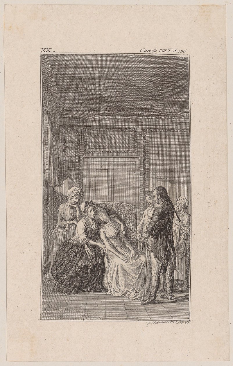 Colonel Morden Visits the Sick Clarisse by Daniel Nikolaus Chodowiecki