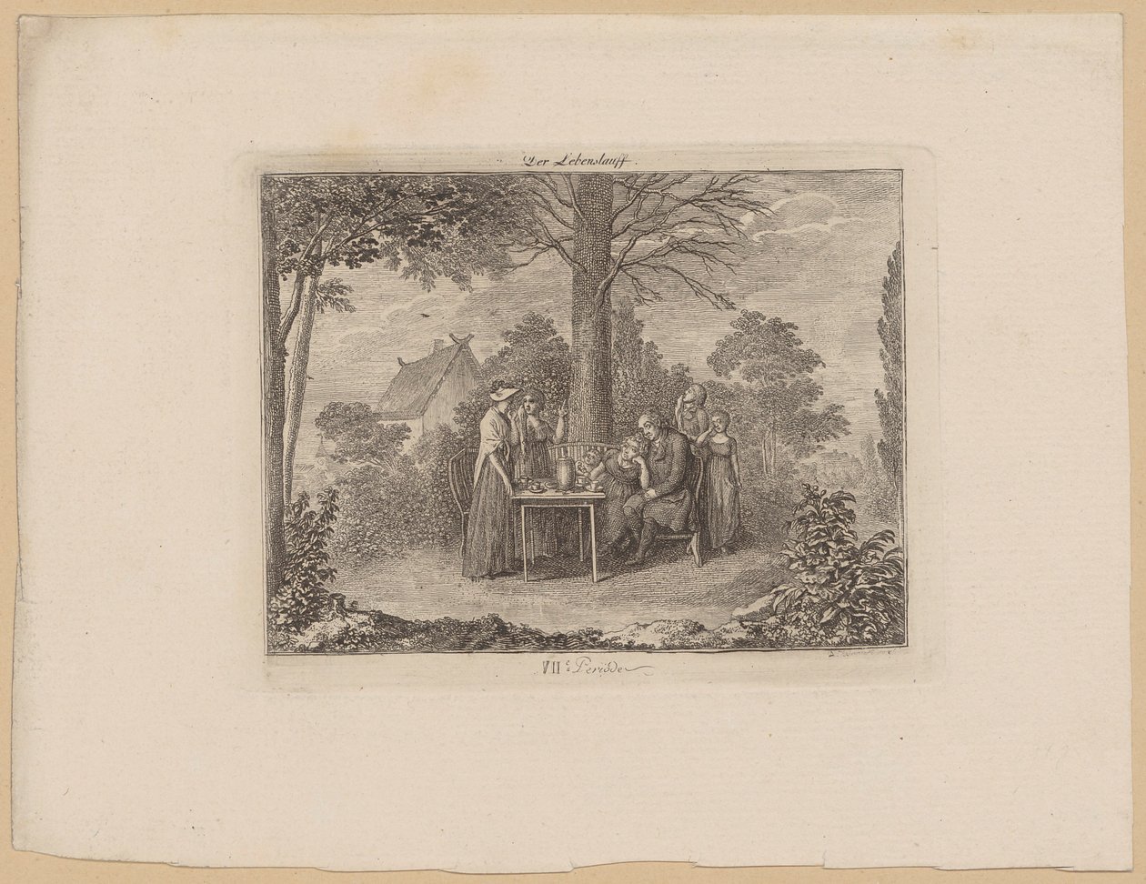 Period VII, Plate 8 from the Series "The Course of Life" by Daniel Nikolaus Chodowiecki