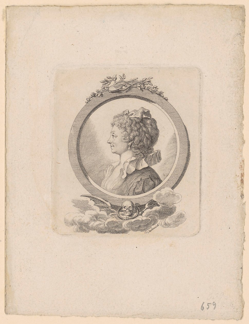 Portrait of Sophie Schwarz, née Becker by Daniel Nikolaus Chodowiecki