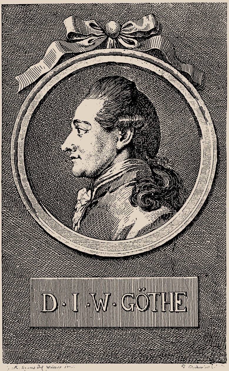 Portrait of Johann Wolfgang von Goethe by Daniel Nikolaus Chodowiecki