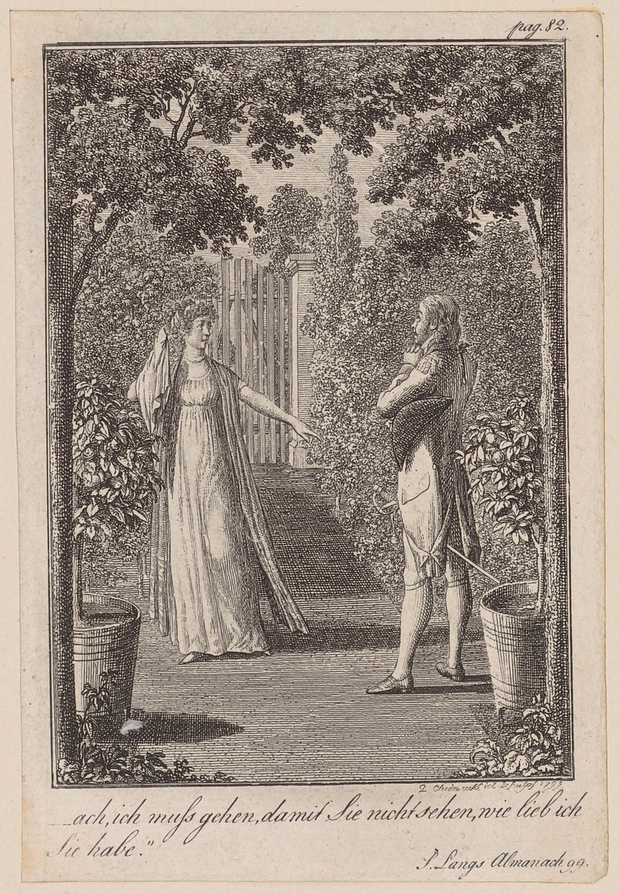 Robert Confesses His Love to Louise by Daniel Nikolaus Chodowiecki