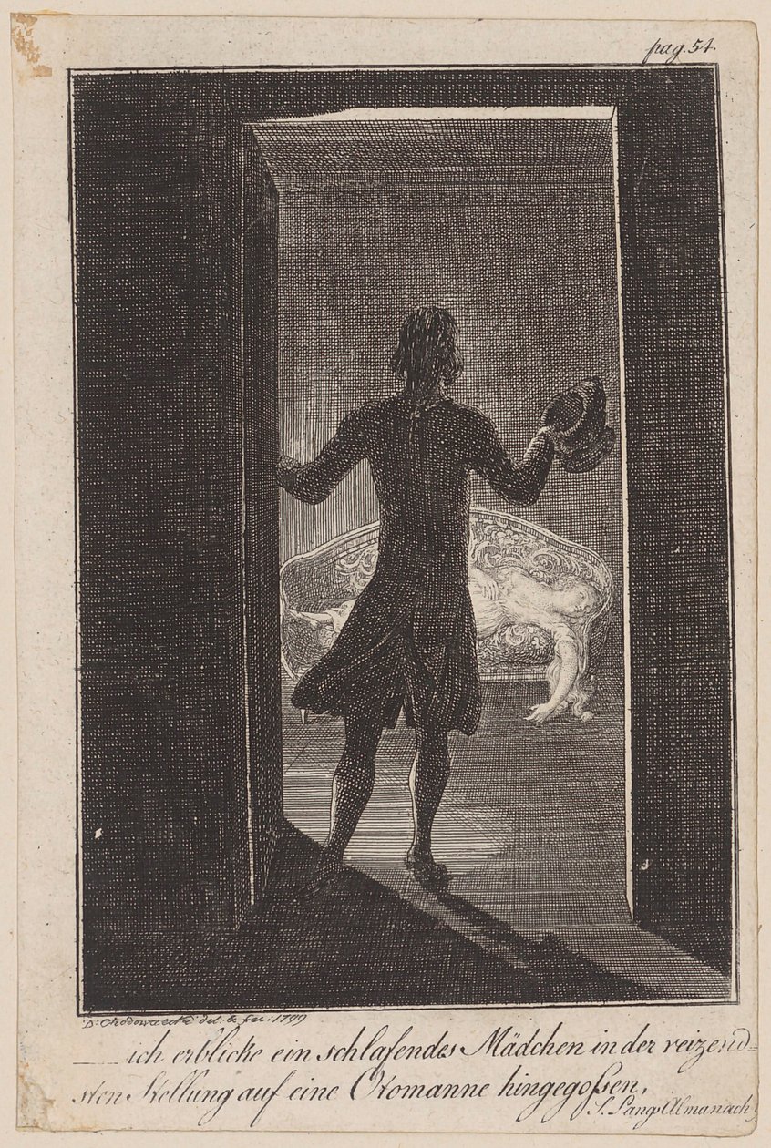 Robert Encounters Louise by Daniel Nikolaus Chodowiecki
