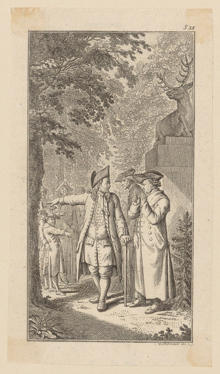Sebaldus in Dispute with a Fellow by Daniel Nikolaus Chodowiecki