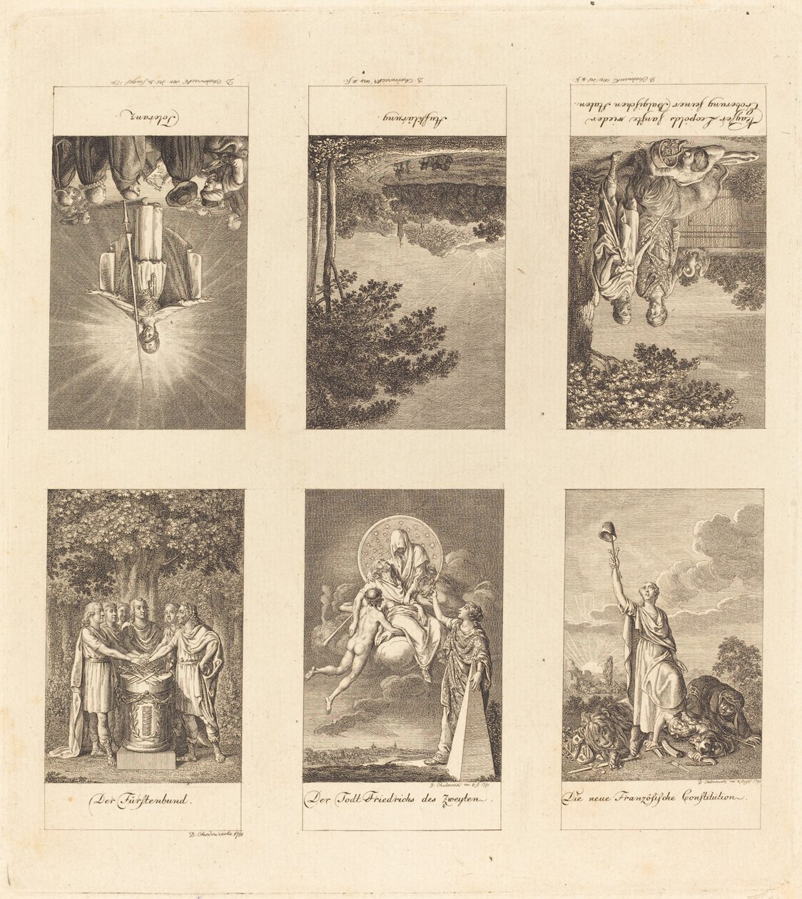 Six Great Events of 1780-1790 by Daniel Nikolaus Chodowiecki