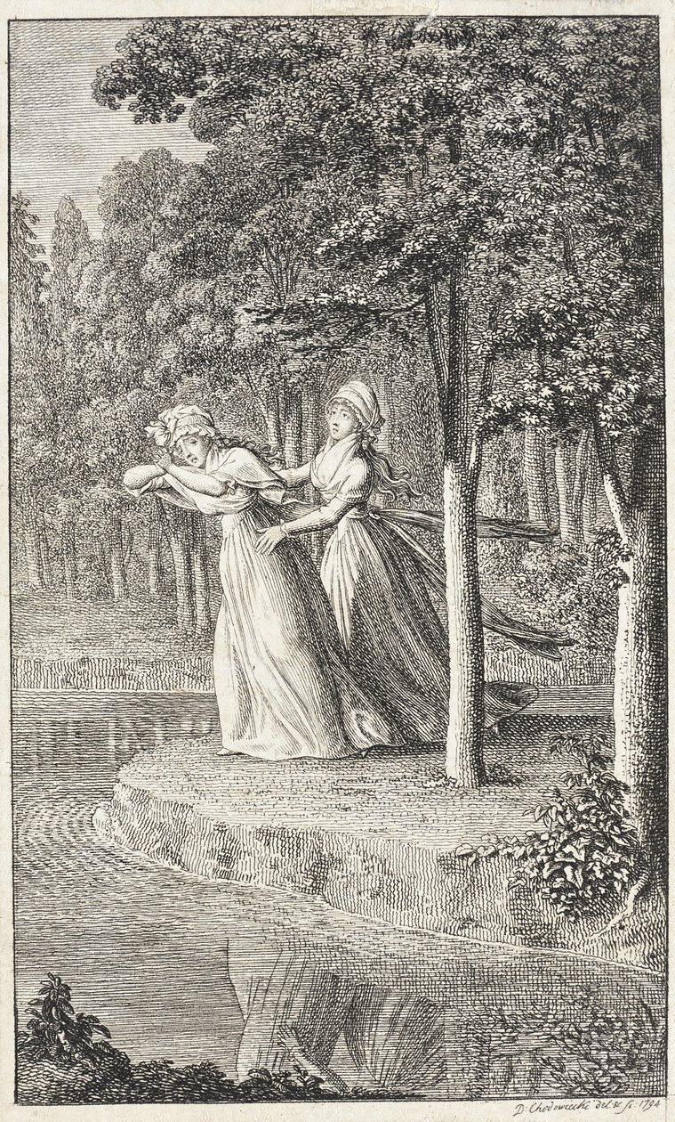Title Page for "Monthly Review for Ladies from Leipzig for 1794" by Daniel Nikolaus Chodowiecki